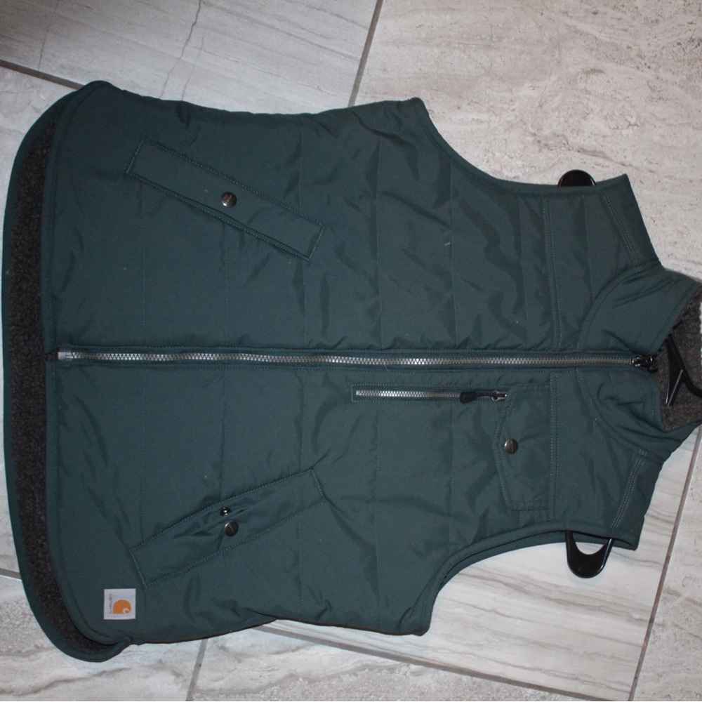 Carhartt Green Quilted Vest